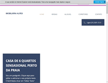 Tablet Screenshot of imobiliariaalpes.com.br